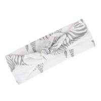 44083 - Organic Cotton Headband in the Grey Zebra Print by Milkbarn Kids