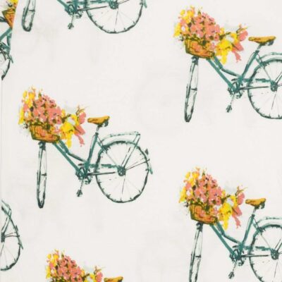 Floral Bicycle Apparel Print by Milkbarn Kids
