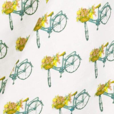 Floral Bicycle Print by Milkbarn Kids
