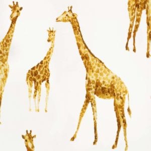Orange Giraffe Apparel Print by Milkbarn Kids