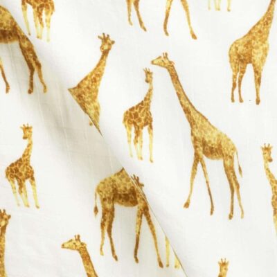 Orange Giraffe Print by Milkbarn Kids