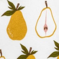 Pear Traditional Bib Print by Milkbarn Kids