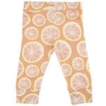 Organic Cotton Baby Leggings or Tights in the Grapefruit Print by Milkbarn Kids
