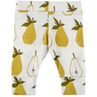 24090 - Organic Cotton Baby Leggings or Tights in the Pear Print by Milkbarn Kids