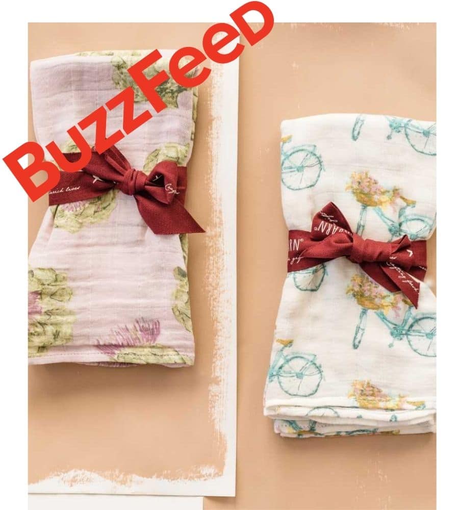 BuzzFeed Includes the Milkbarn Organic and Bamboo Baby Burp Cloths in Their List of 25 Things That Will Make Your Baby Cuter Written by Mallory Mower