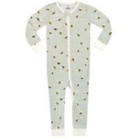 38118 - Bamboo Zipper Pajama in the Bumblebee Print by Milkbarn Kids