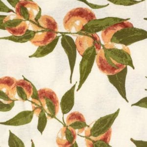 Peaches Organic Cotton Print Detail by Milkbarn Kids