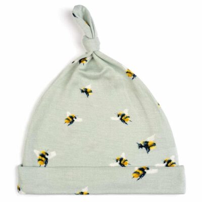 Bumblebee Bamboo Knotted Hat by Milkbarn Kids