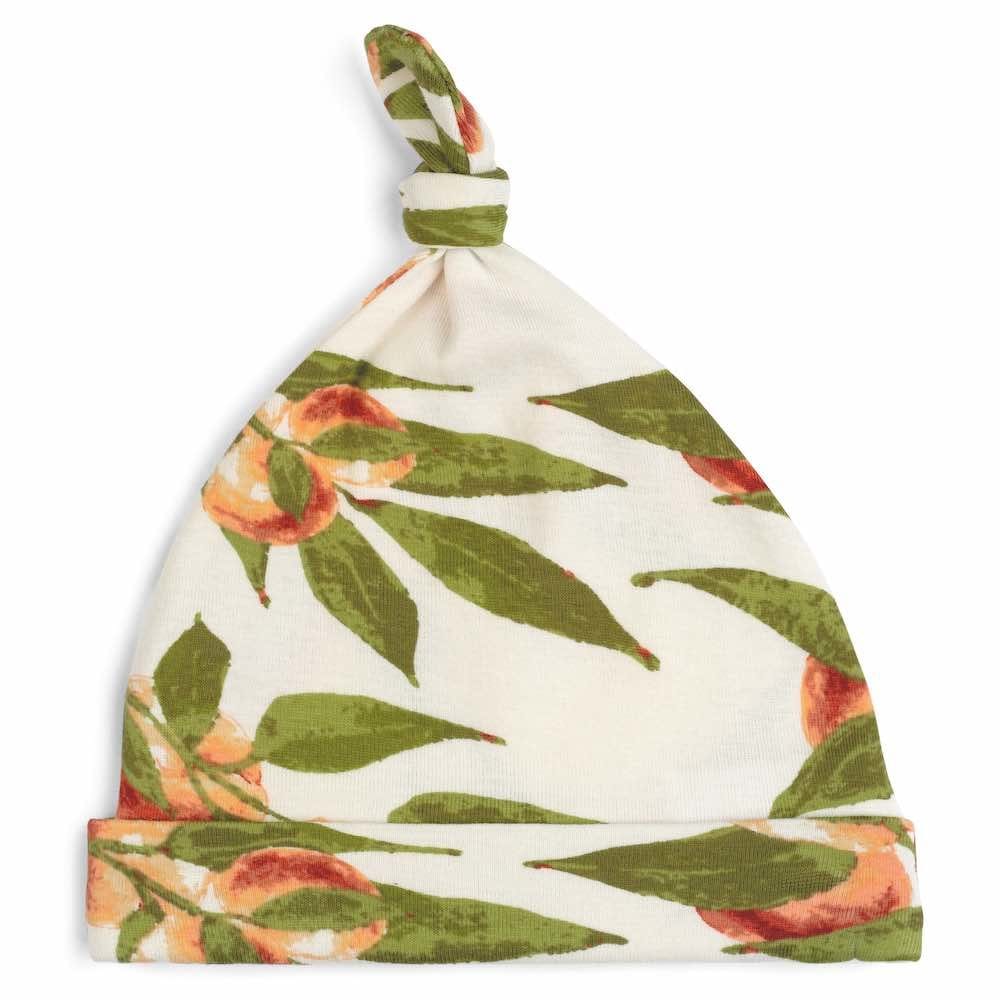 Peaches Organic Cotton Knotted Beanie Hat | MILKBARN Kids | Organic and ...