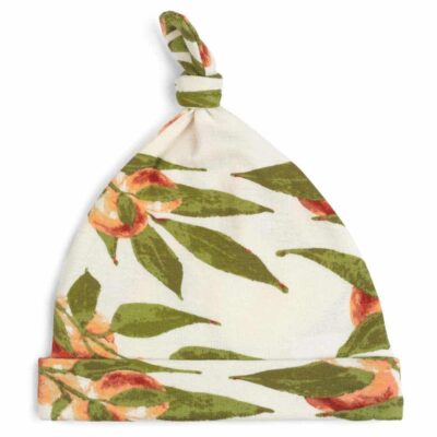 Peaches Organic Cotton Knotted Hat by Milkbarn Kids