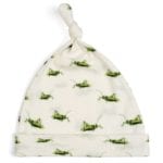 Grasshopper Organic Cotton Knotted Hat by Milkbarn Kids