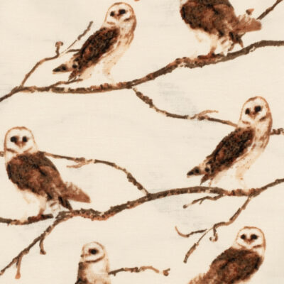 Owl Bamboo Print Detail by Milkbarn Kids