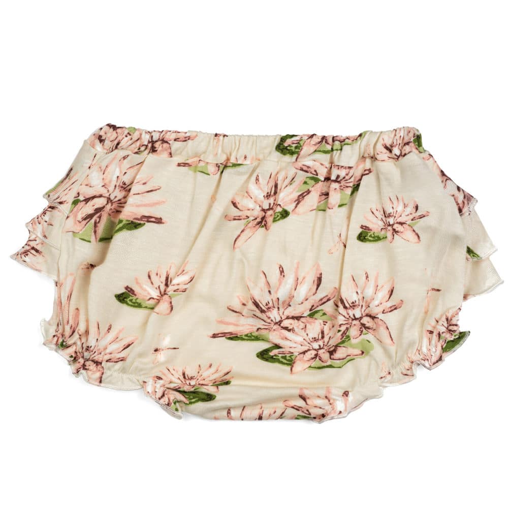 Water Lily Bamboo Ruffle Bloomer Front