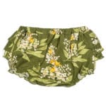 Green Floral Bamboo Ruffle Bloomer Front