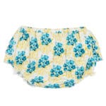 Sky Floral Bamboo Ruffle Front