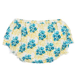 Sky Floral Bamboo Ruffle Front