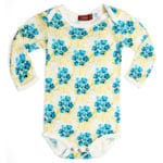 Sky Floral Bamboo Long Sleeve One Piece