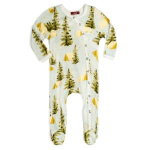 Camping Bamboo Snap Footed Romper