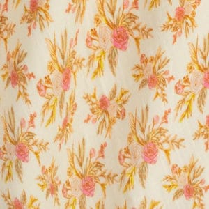 Vintage Floral Big Lovey Muslin Blanket Unfolded Detail