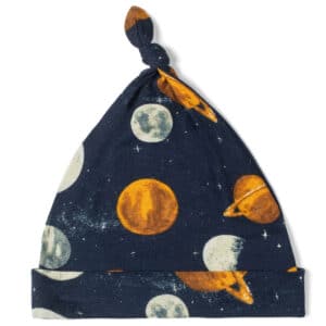 Planets Bamboo Knotted Beanie Hat