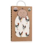 Chicken Organic Cotton Muslin Swaddle Blanket | MILKBARN Kids | Organic ...