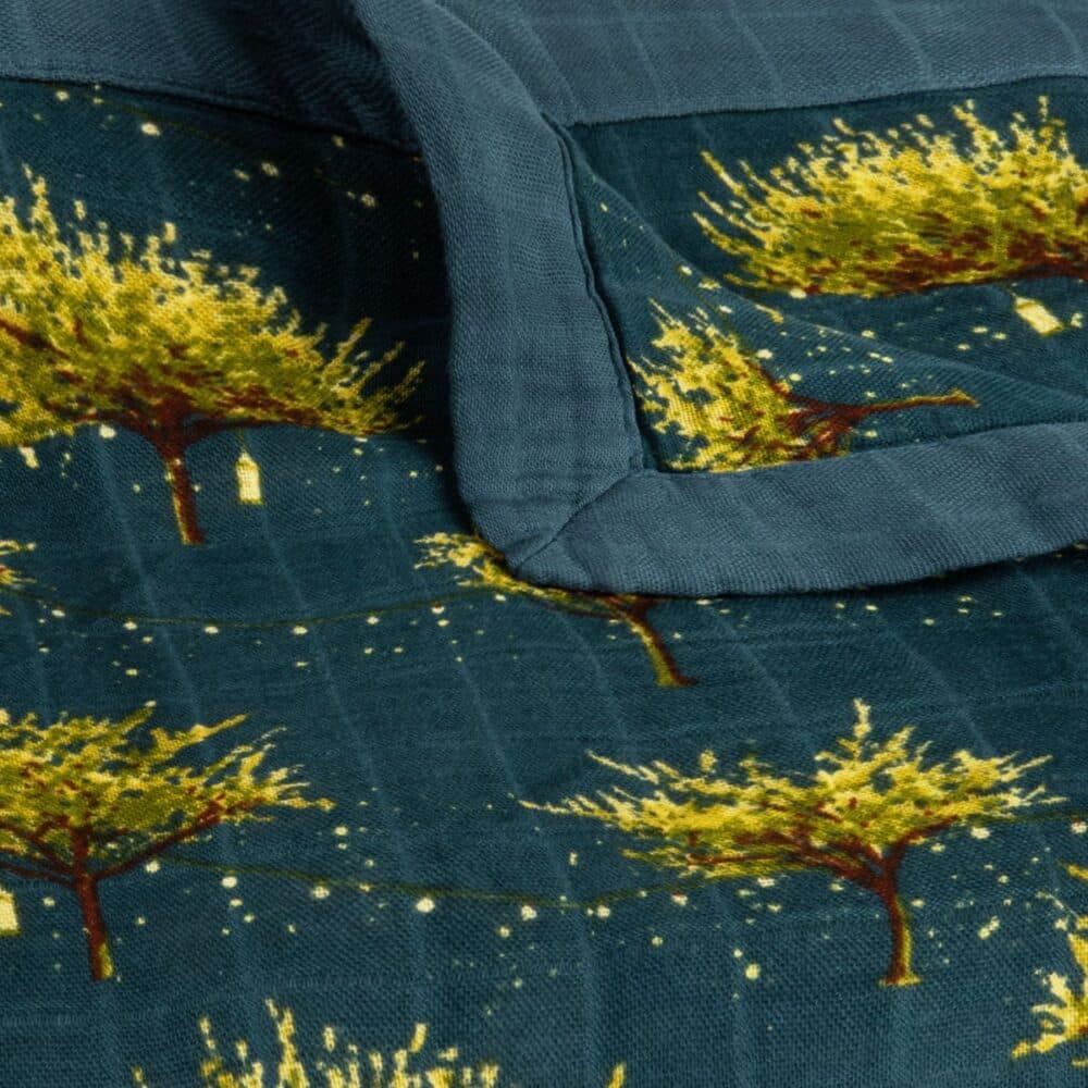 Firefly Lovey Muslin Blanket Detail by Milkbarn