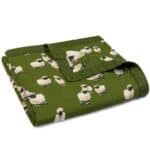 64133 - Valais Sheep Big Lovey Three Layer Bamboo and Organic Cotton Baby Folded Blanket by Milkbarn Kids