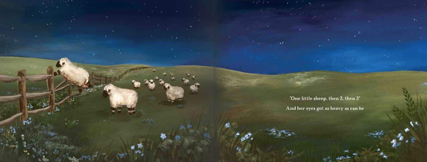 What Do Sheep Counter? Interior Pages Sample 1 by Rory Feek and illustrated by Haley Hunt