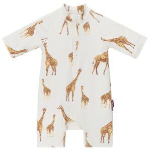 Giraffe Zipper Shortall Swimsuit