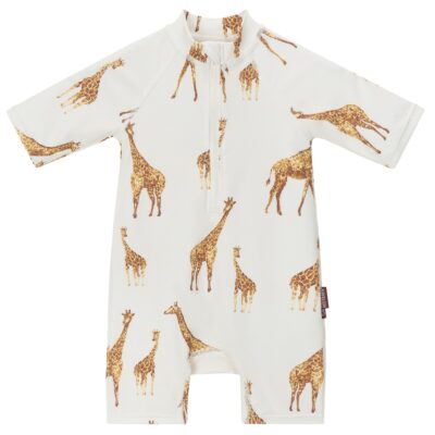 Giraffe Zipper Shortall Swimsuit