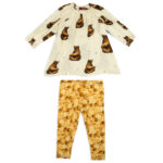 15137 - Honey Bear and Honeycomb Dress and Leggings