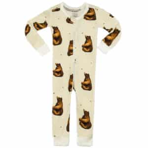 38137 - Bamboo Honey Bear Zipper Pajama