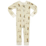 38141 - Organic Vintage Natural Ski Zipper Pajama