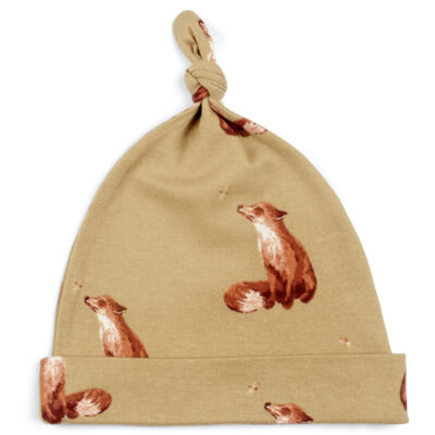 43140 - Gold Fox Organic Cotton Knotted Beanie Hat