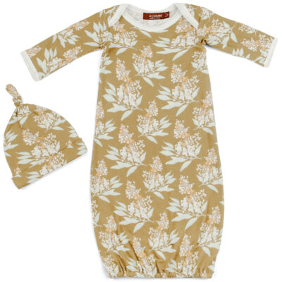 71139 - Gold Floral Gown and Hat