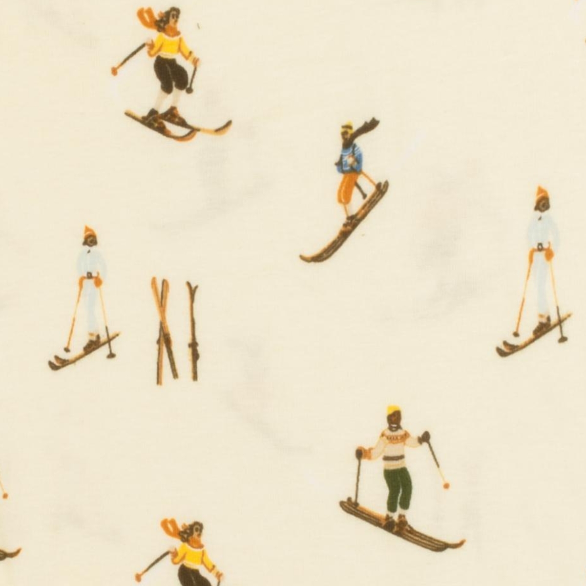 Natural Vintage Ski Print