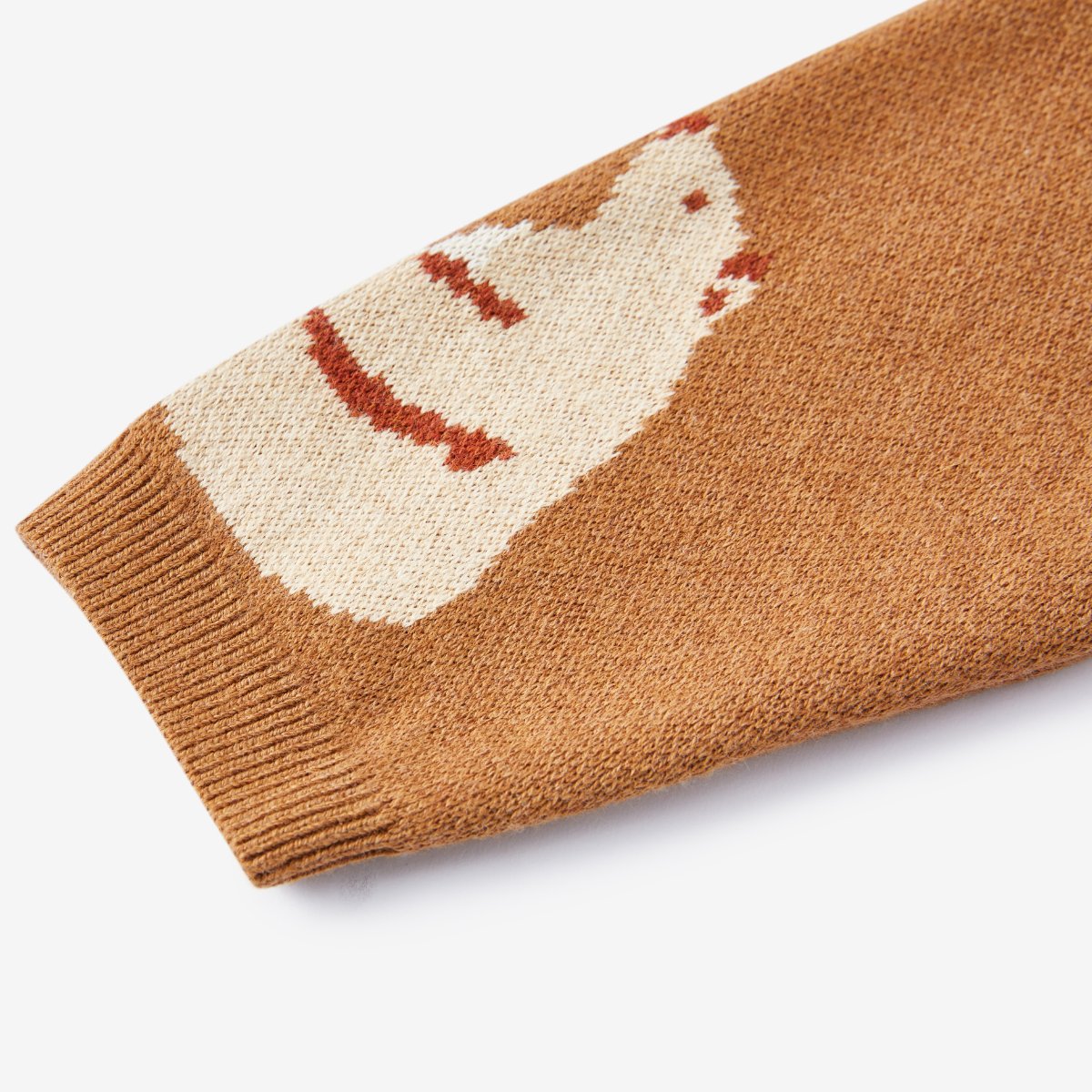 Honey Bear Knitted Birdseye Jacquard Sweater | MILKBARN | Outerwear