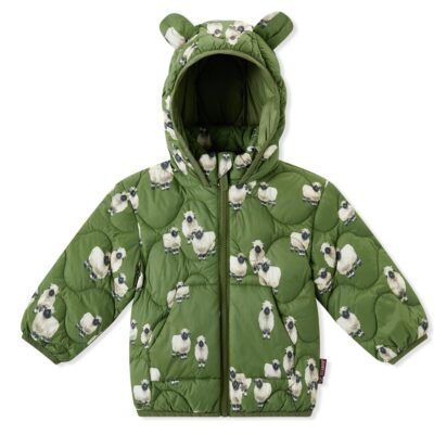Valais Sheep Lightweight Quilted Down Hooded Jacket