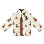 Honey Bear Quilted Jacket and Scarf