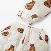 140137 - Honey Bear Quilted Pants Waist Detail