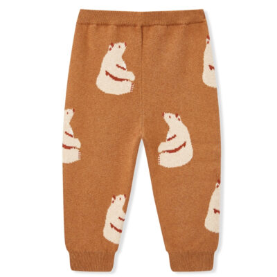 Honey Bear Knitted Birdseye Jacquard Sweatpants