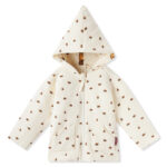 Little Honey Bear Reversible Waffle Knit Hooded Jacket