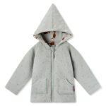 Dragonfly Reversible Waffle Knit Hooded Jacket Front