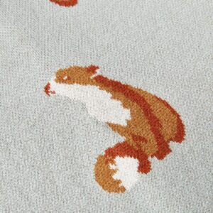 Fox Cashmere Knit Pattern Detail