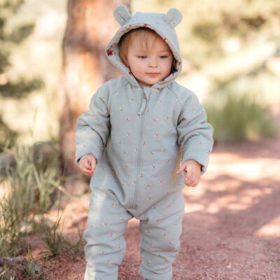 Reversible Waffle Knit Quilted Hooded Jumpsuit